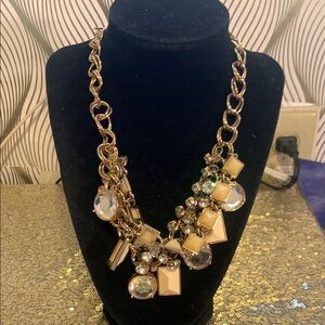 Gold Chunky Statement Necklace